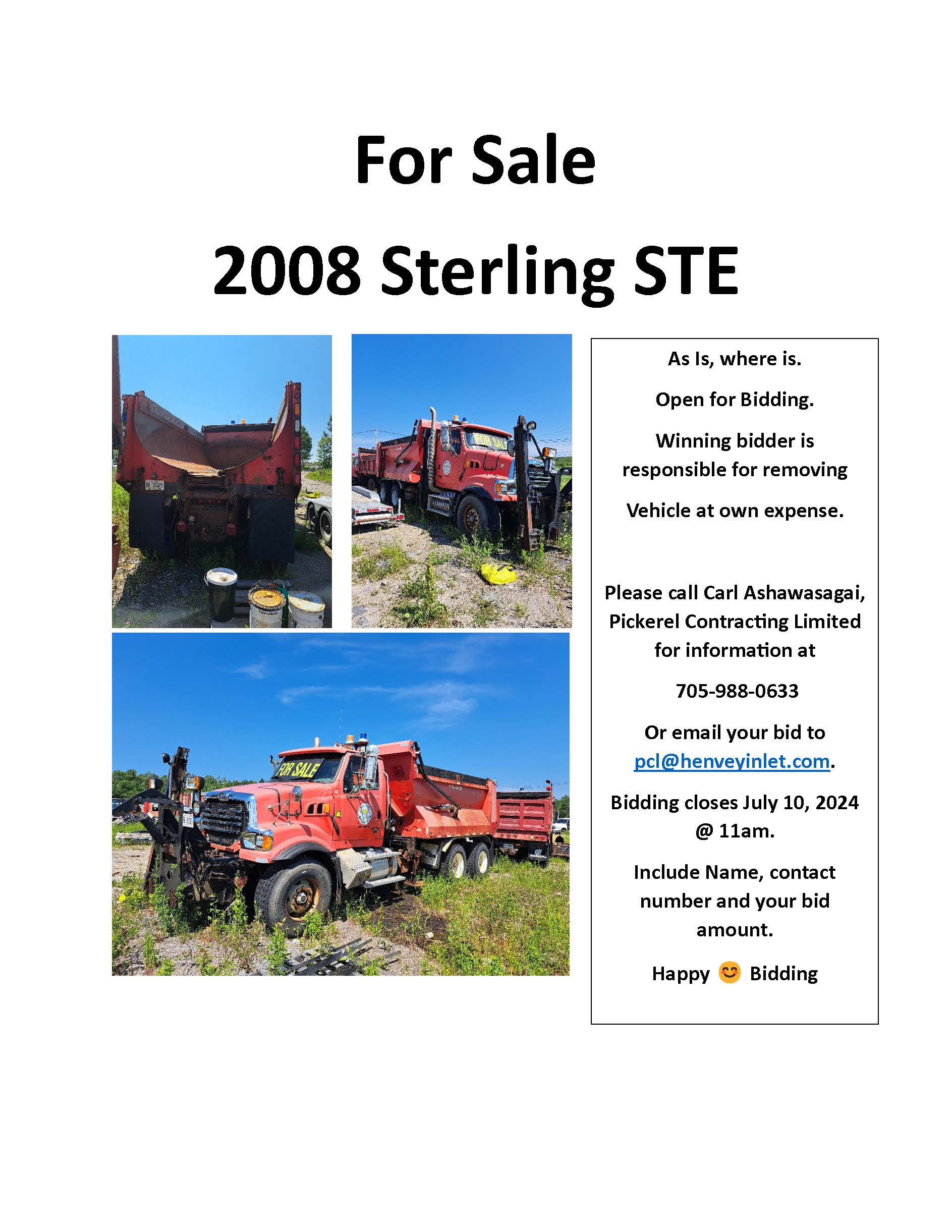 For Sale 2008 Sterling