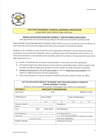 HIFN 2024 POST SEC APPLICATION  CONSENT